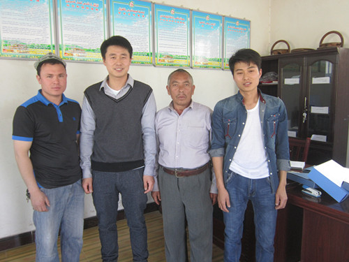 新疆客戶訂購的50噸玉米加工設備安裝成功