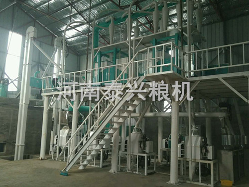駐馬店30噸面粉機安裝案例