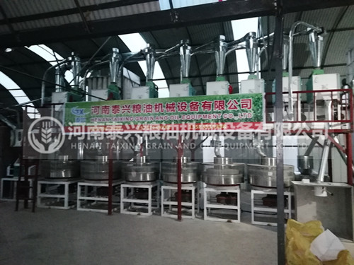 河南濟源6組石磨面粉機安裝案例